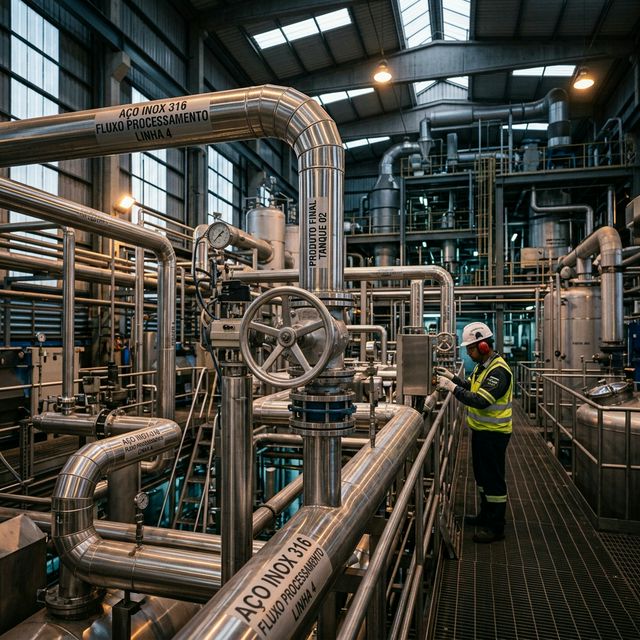 Aço Inox 316 Impulsiona Eficiência em Usinas Sucroenergéticas